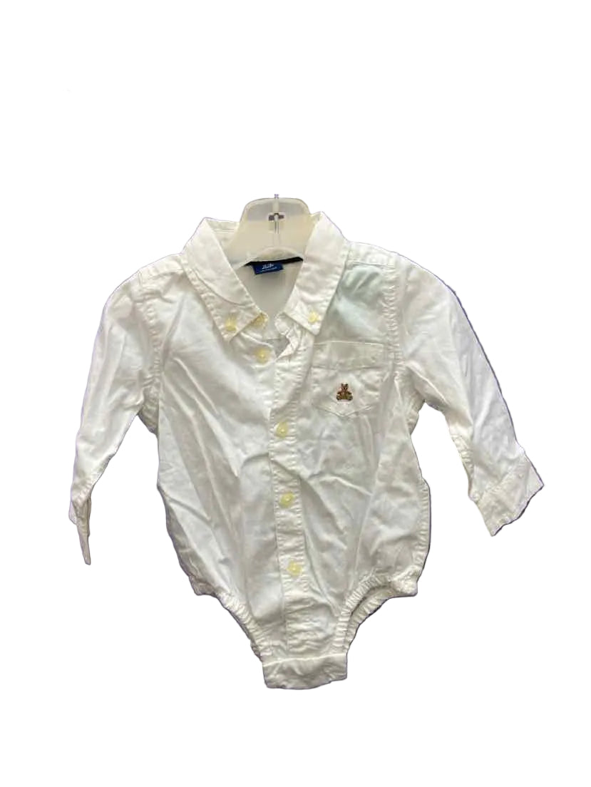 Gap (B) White Infant Size 12-18 MO ButtondownLS