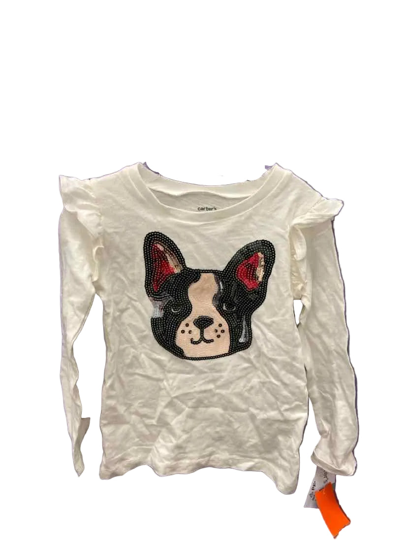 Carters (C) White Youth Size 6 LSTop