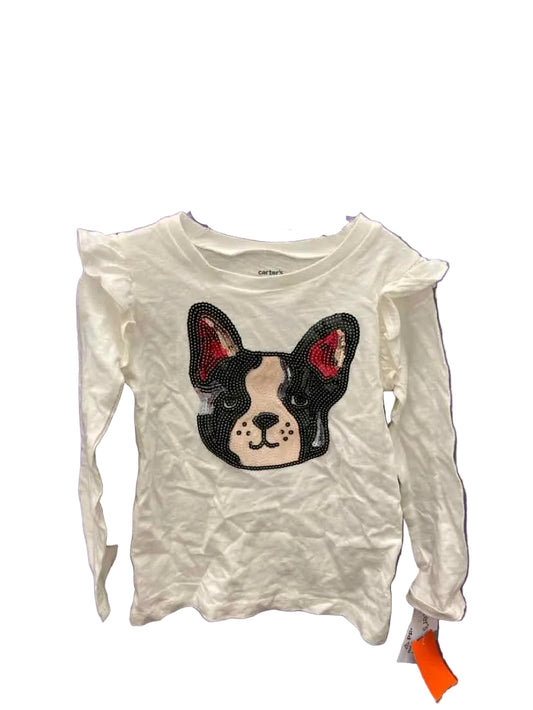 Carters (C) White Youth Size 6 LSTop