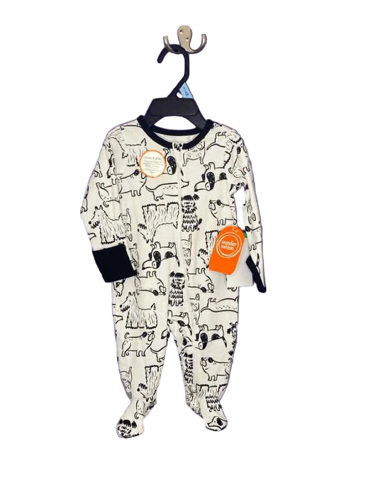 Wonder Nation (E) White Print Infant Size 3-6 MO 1PCSleepwear