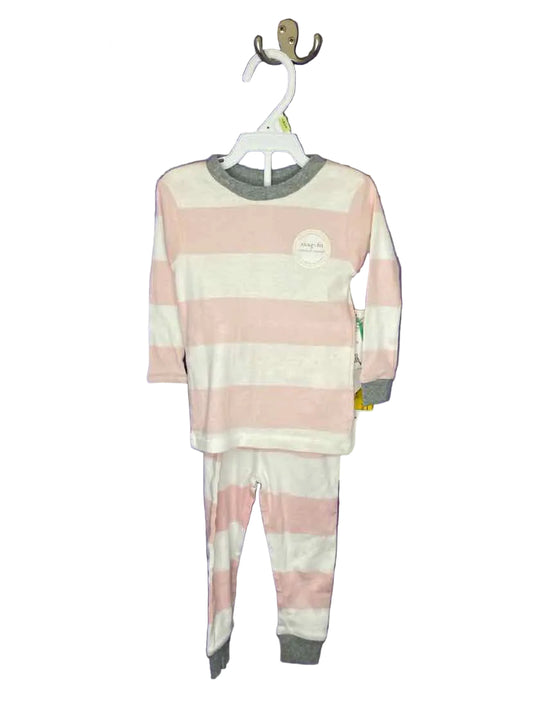 Burts Bees (C) Stripe Infant Size 12 MO 2PCSleepwear