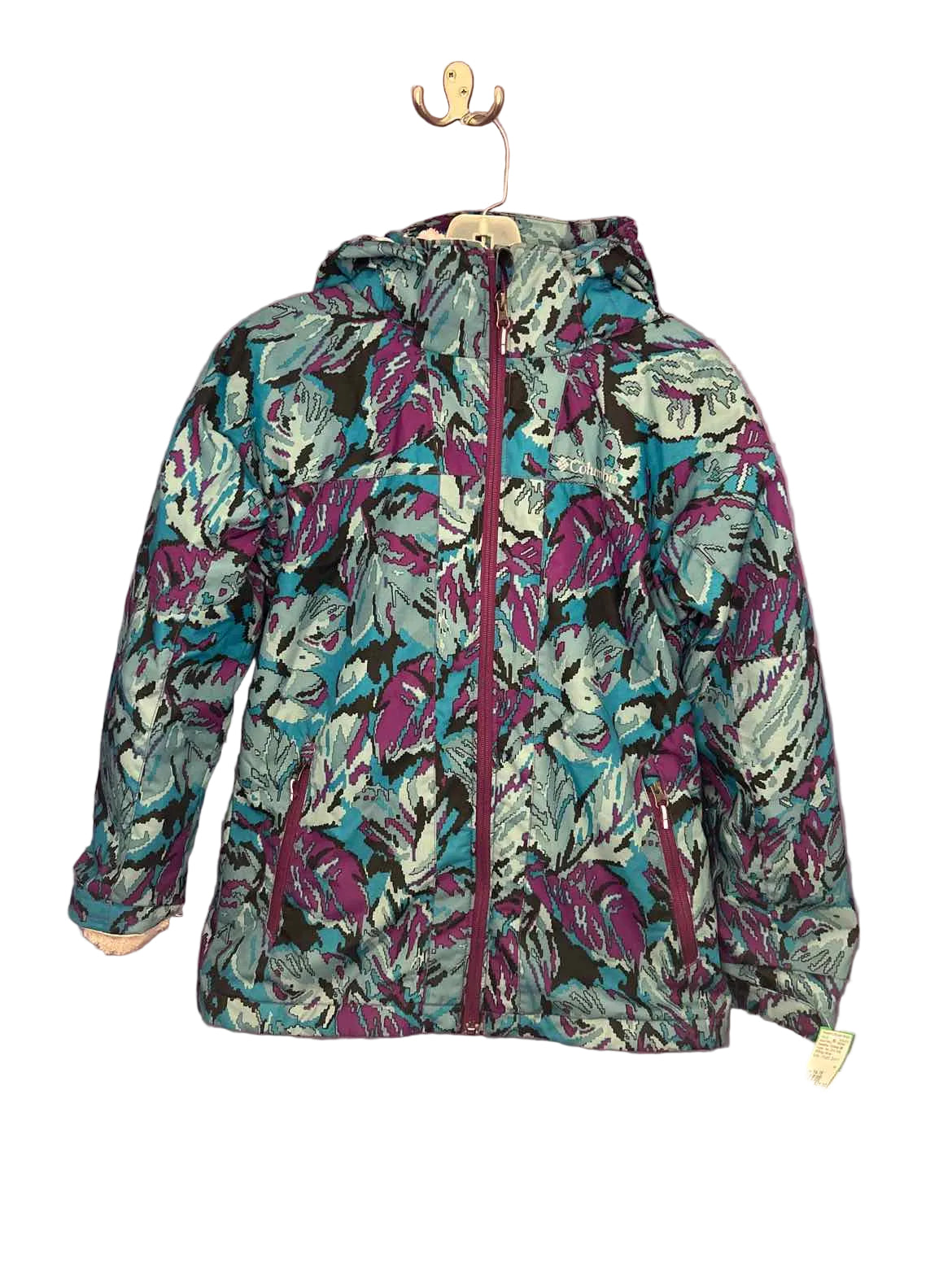Columbia - Clothing (B) Purple Teal Youth Size 14-16 Jacket Heavy
