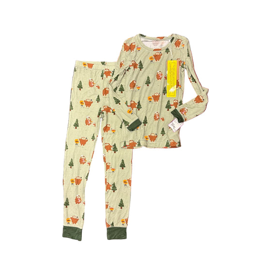 Angel Dear (B) Green Youth Size 8 2 Piece Pajama Set Sleepwear