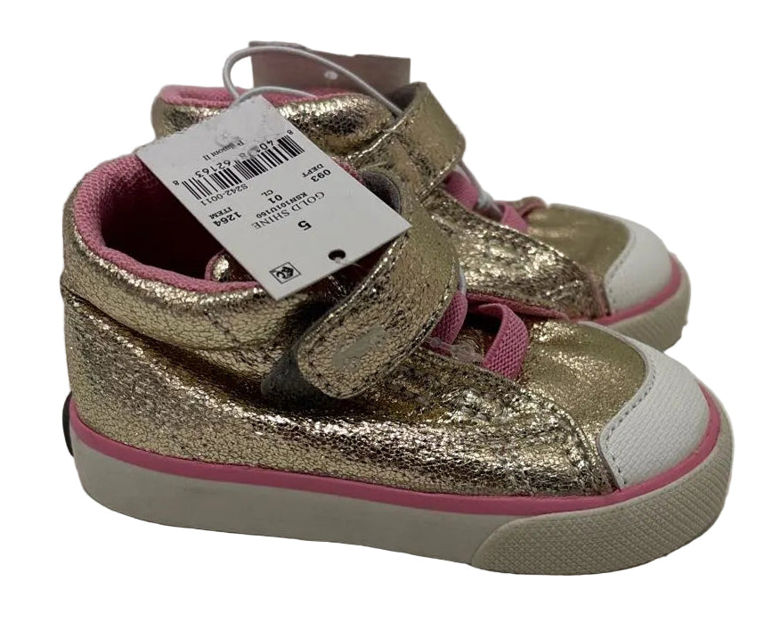 See Kai Run (A) Gold Toddler Shoe Size 5 (Toddler) Glitter Shoes