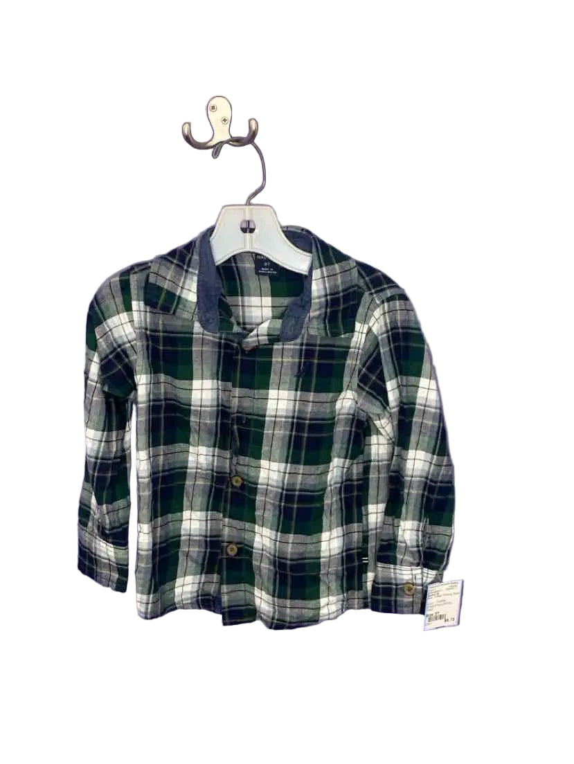 Nautica (B) Plaid Toddler Size 3T ButtondownLS