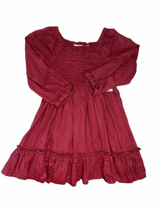 Ruffle Butts and Rugg (B) Maroon Toddler Size 2T CasualDress