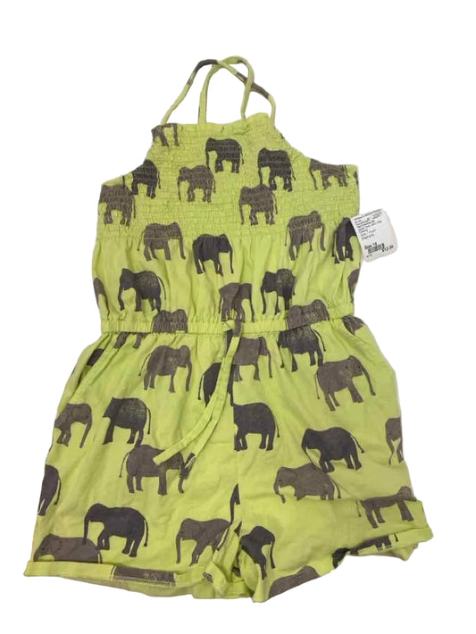Tea Collection (A) Green Gray Youth Size 14 CasualRomper