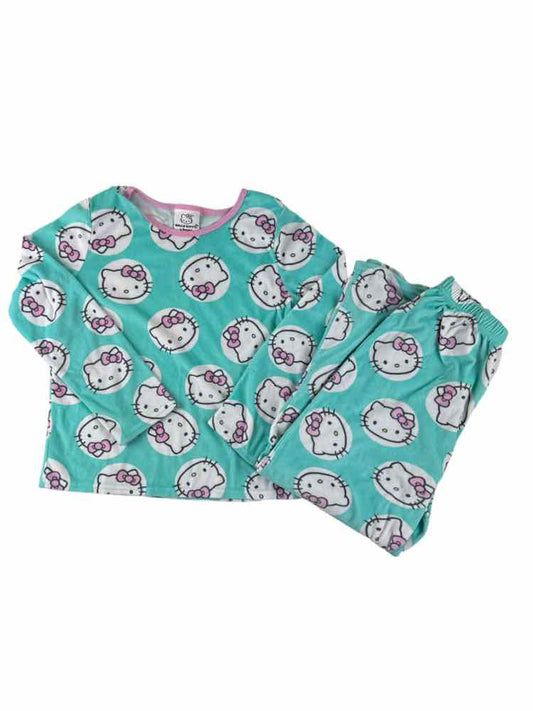 Hello Kitty (D) Aqua Youth Size 8 2PCSleepwear