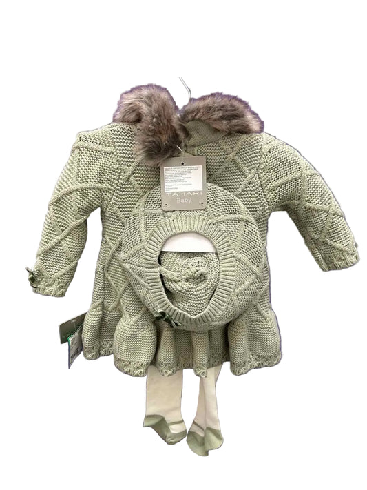 Tahari (C) Green Infant Size 0-3 MO 3PC Dressy