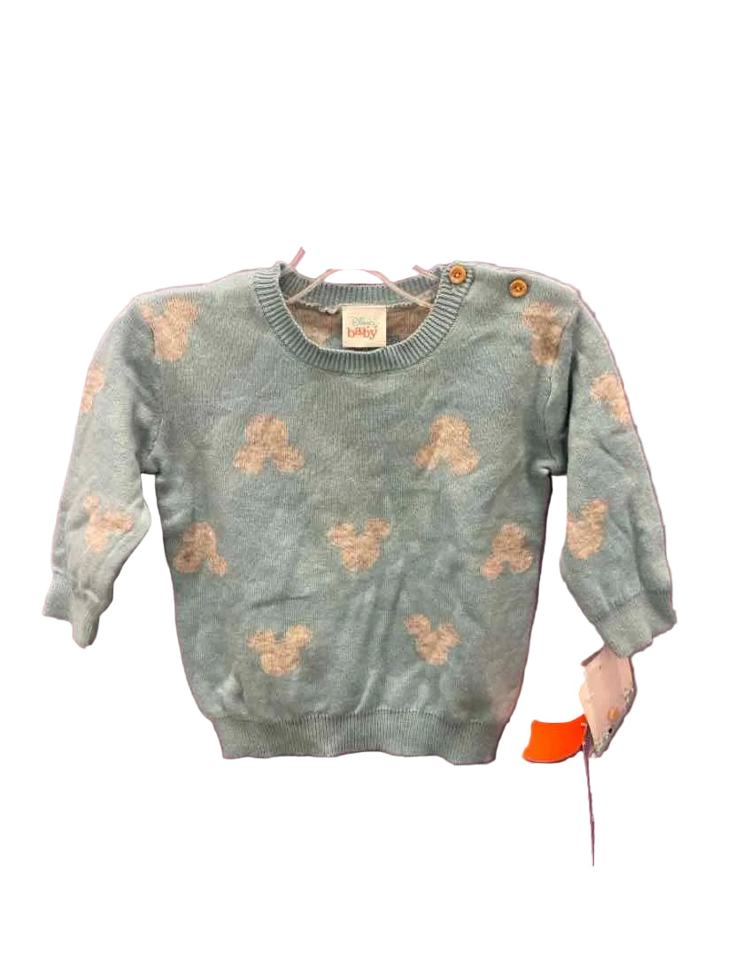 Disney (B) Blue Gray Infant Size 12 MO SweaterLight