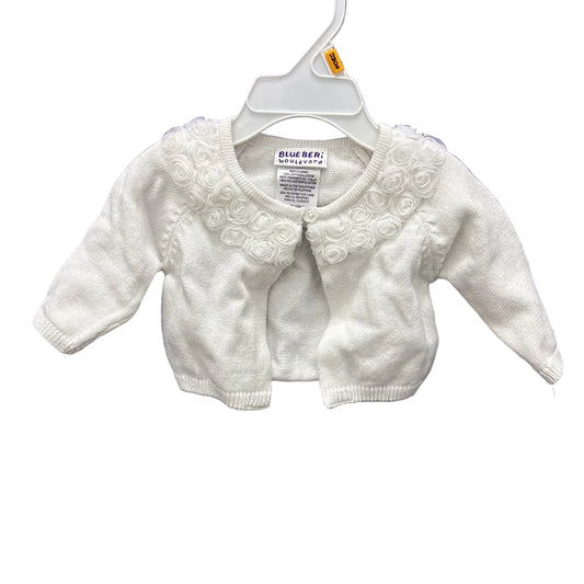 Blueberi Blvd. (C) White Infant Size 12 MO SweaterLight