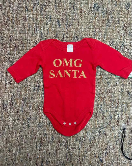 Modern Baby Christmas Infant Size 3-6 MO LSTop