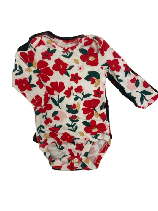 Carters (C) White Print Infant Size 3 MO 3PC Casual