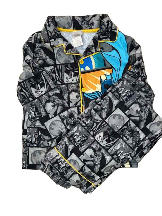 Batman Black Gray Youth Size 10-12 2PCSleepwear