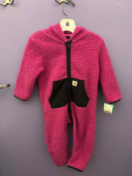 Carhartt (A) Pink Infant Size 18 MO fleece 1pc
