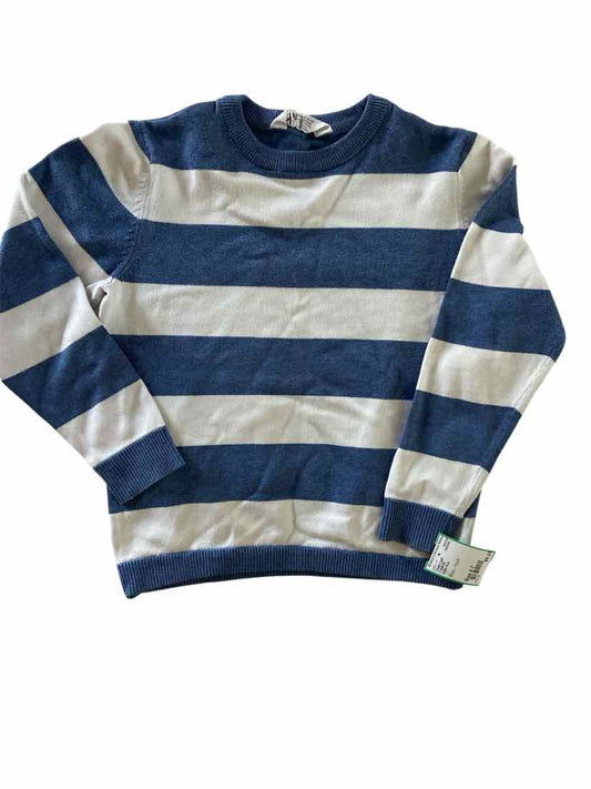 H & M (D) White Blue Youth Size 6-7 SweaterLight