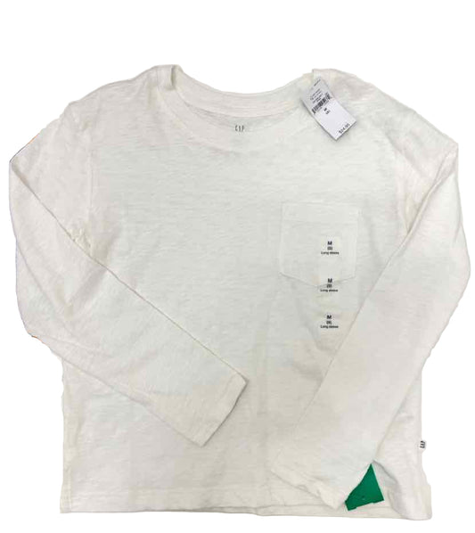 Gap (B) White Youth Size 8 LSTop