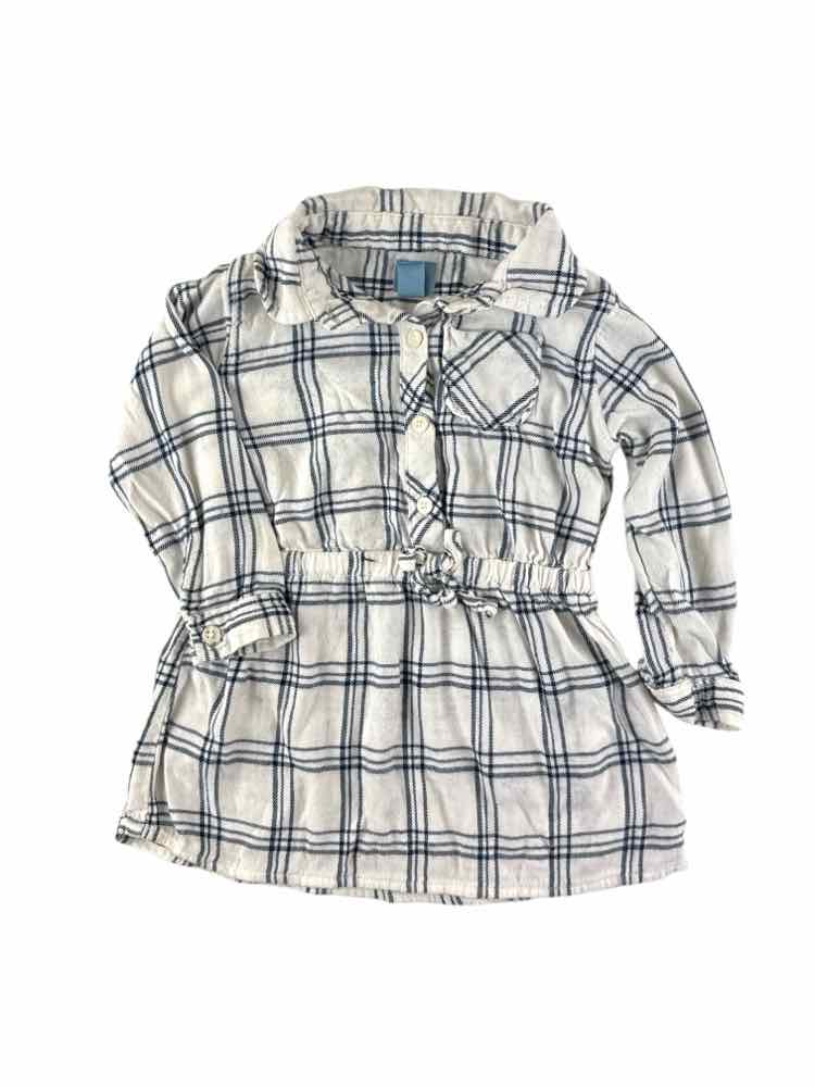 Gap (B) White Blue Infant Size 12-18 MO CasualDress