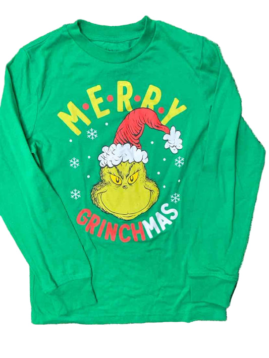 Dr. Suess (D) Christmas Youth Size 8 LSTop