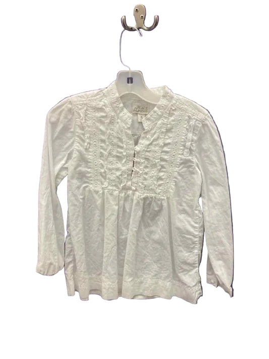 Children's Place (D) White Youth Size 7-8 ButtondownLS