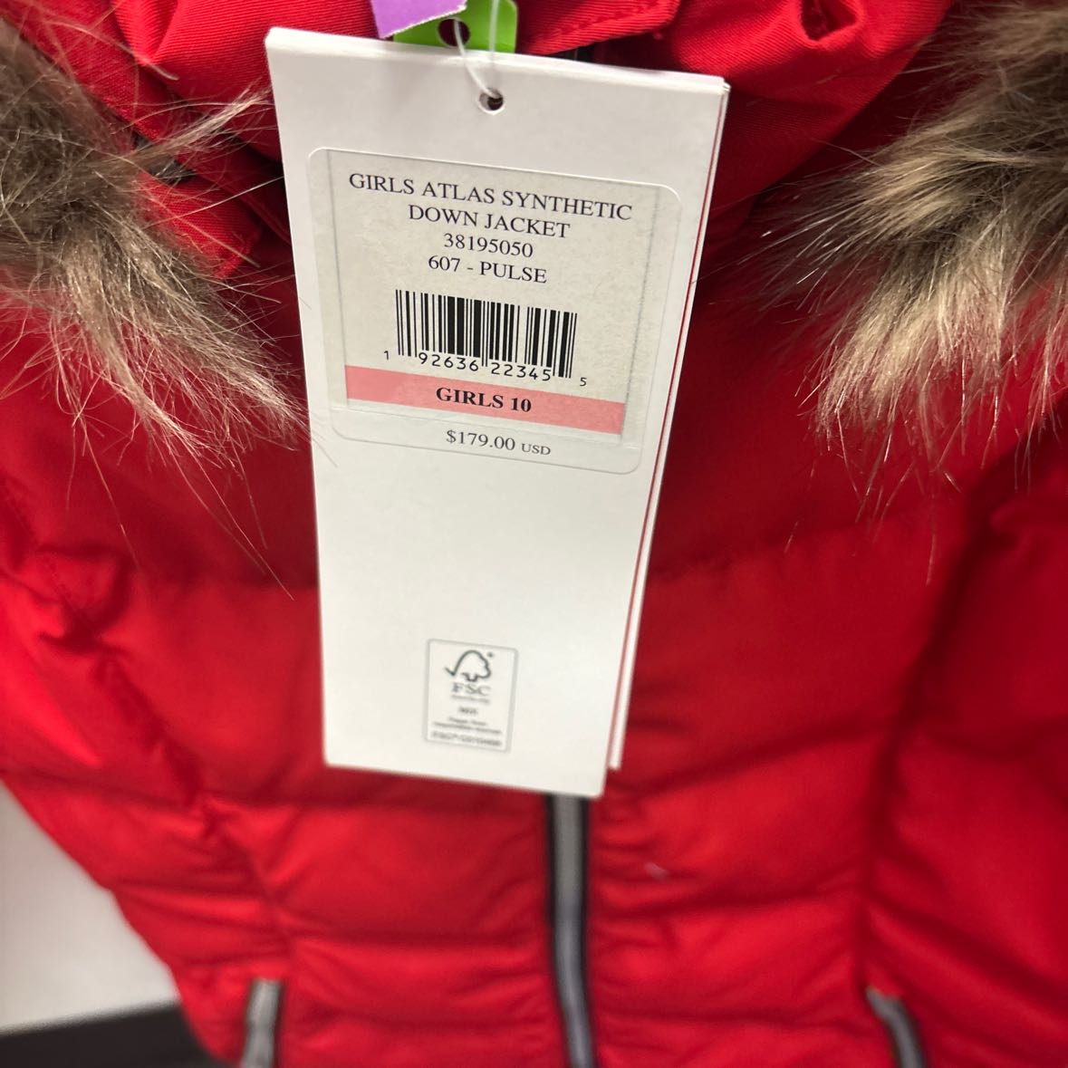 Spyder NWT Red Youth Size 10 Jacket Heavy