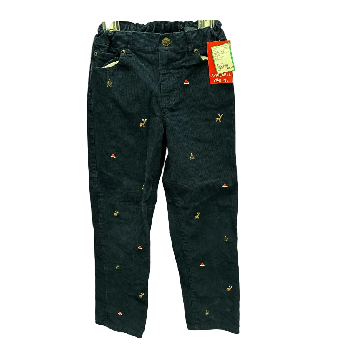 Janie and Jack (A) Navy Youth Size 12 Pant Corduroy