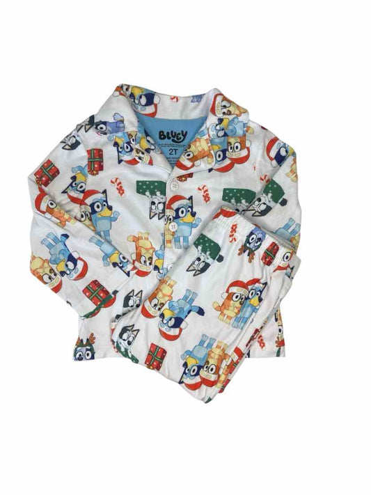 Bluey Christmas Toddler Size 2T 2PCSleepwear