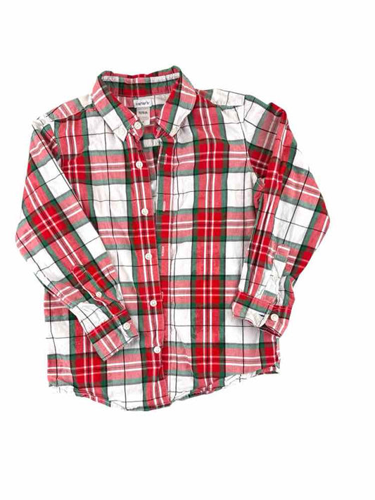 Carters (C) Christmas Youth Size 8 ButtondownLS