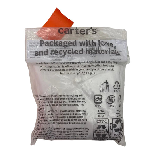 Carters (C) White Youth Size 8 Tank Tops