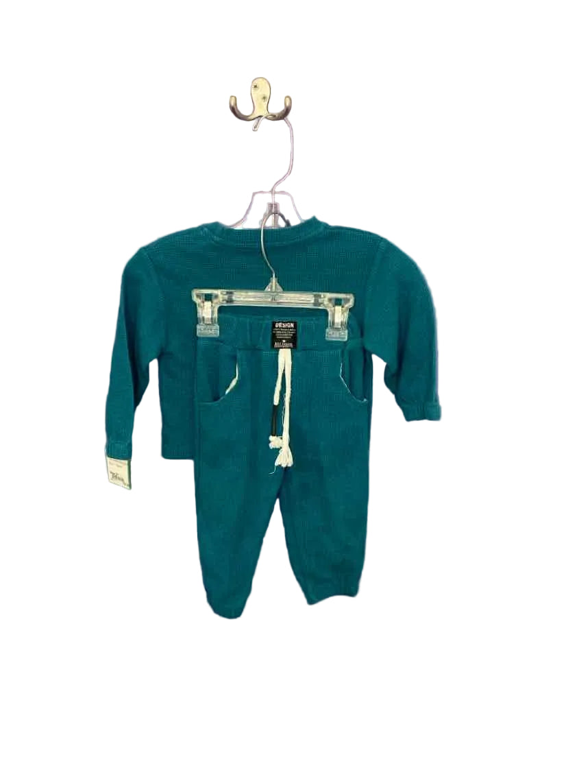 Mr. Scareorcw Teal Toddler Size 2T 2PCCasual