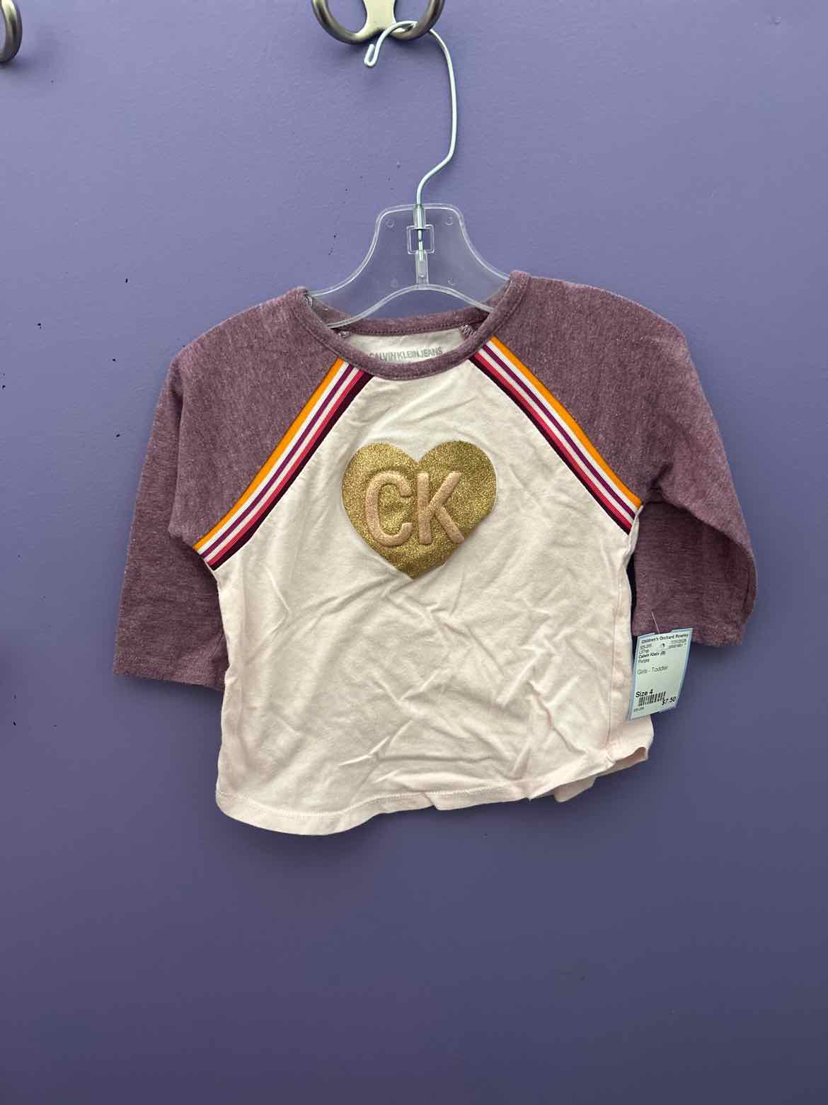 Calvin Klein (B) Purple Toddler Size 4 LSTop
