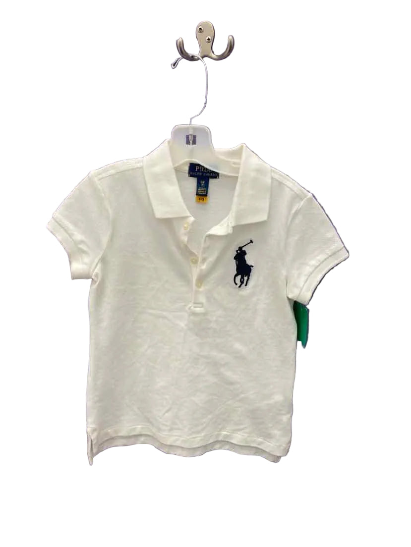 Polo Ralph Lauren (A) White Youth Size 7 Polo