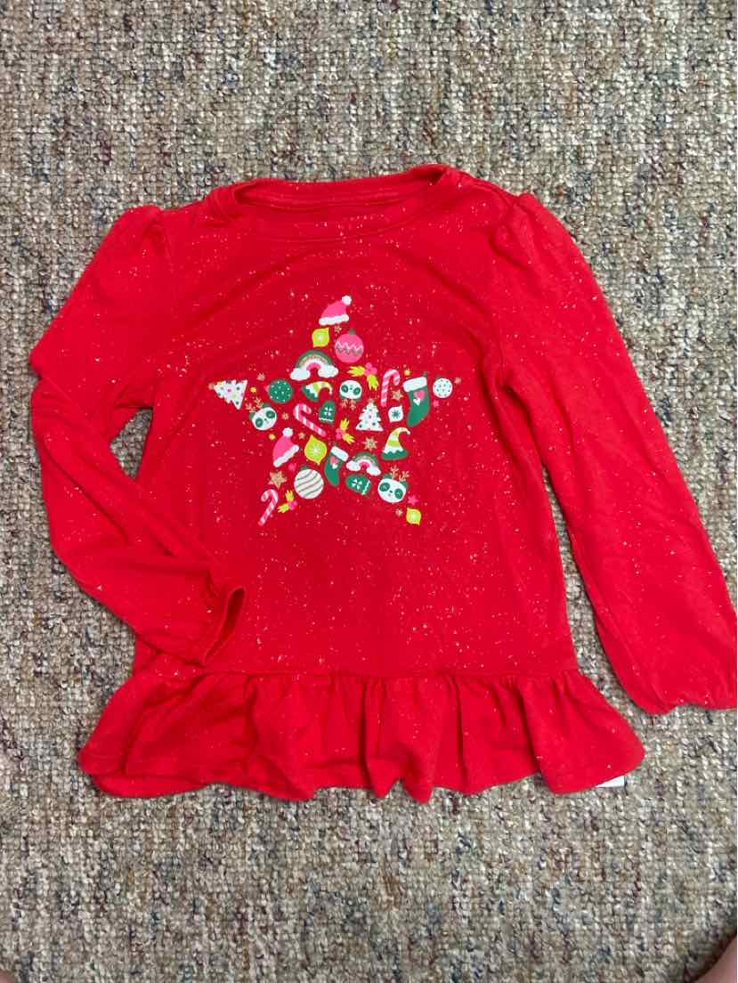 Cat and Jack (D) Christmas Toddler Size 5T LSTop