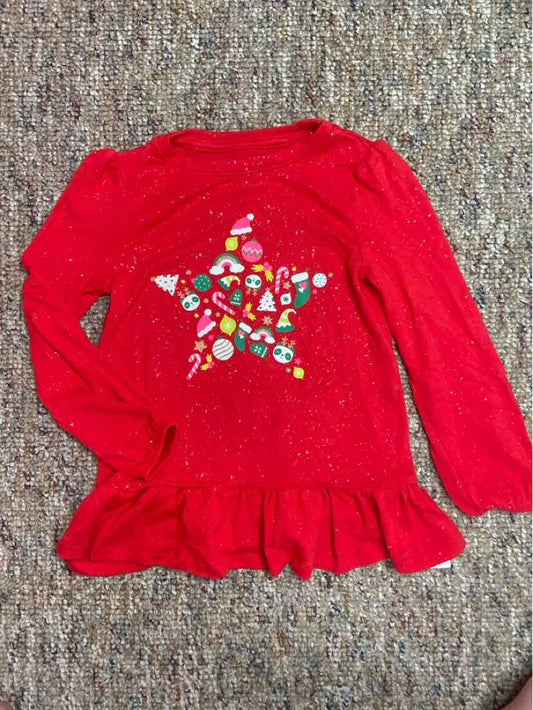 Cat and Jack (D) Christmas Toddler Size 5T LSTop