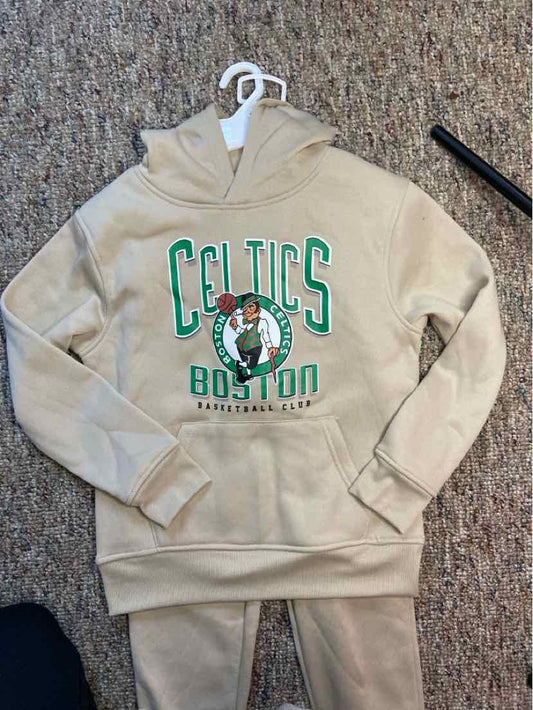 NBA (B) Tan Youth Size 8 2PCAthleticPantSuit