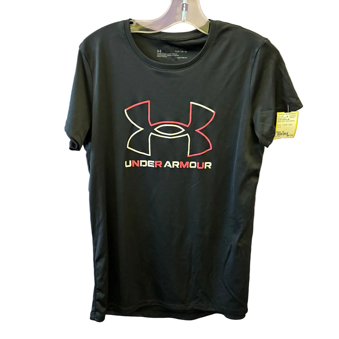 Under Armour (B) Black Youth Size 12 AthleticTopSS