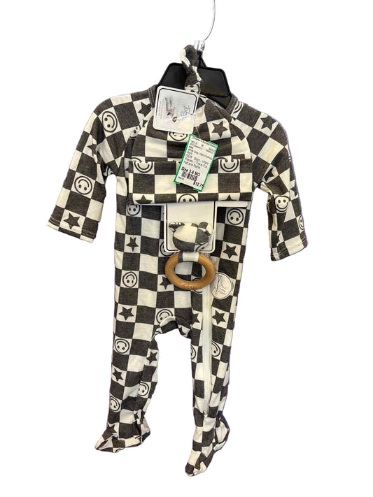 toby White Gray Infant Size 3-6 MO 3PCSleepwear