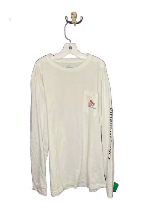 Vineyard Vines (A) White Youth Size 18 LSTop