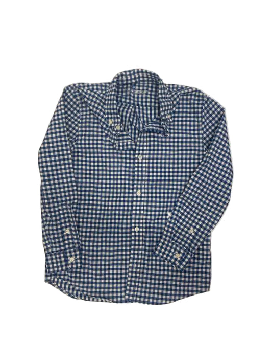 Vineyard Vines (A) White Blue Youth Size 7 ButtondownLS