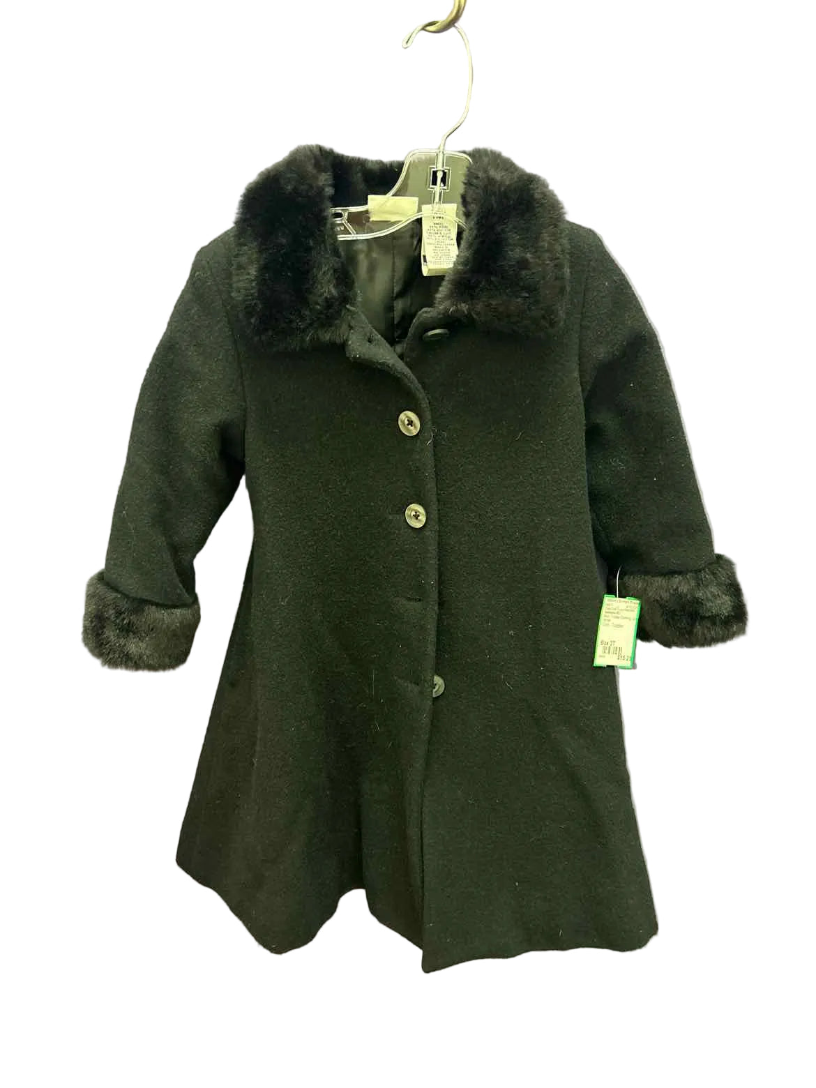 Gymboree (C) Black Toddler Size 3T Dress Coat Heavy