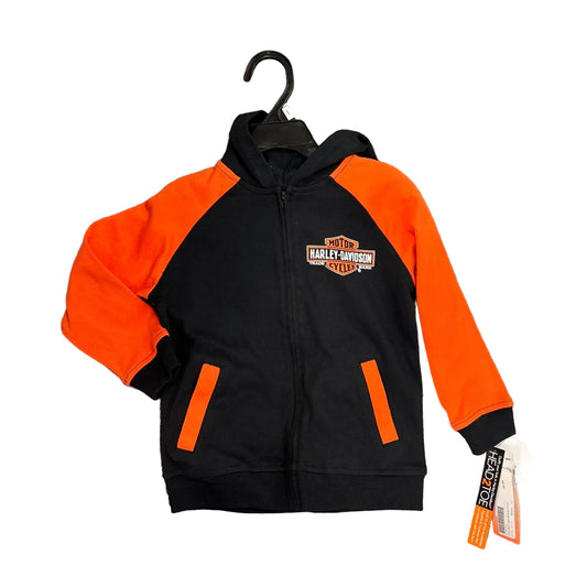 Harley Davidson (C) Black Orange Toddler Size 3T Sweatshirt