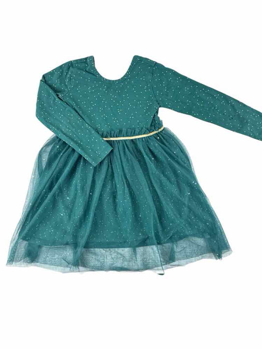 Hanna Andersson (A) Green Gold Toddler Size 5 CasualDress