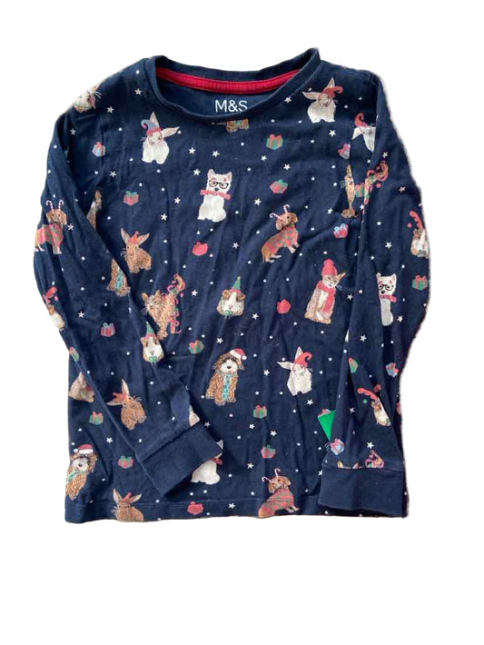 M&S Christmas Youth Size 7-8 2PCSleepwear