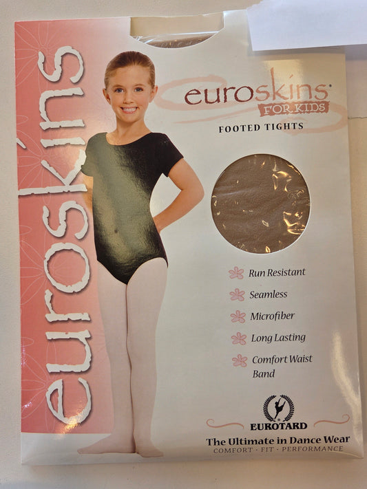 eurotard Size S/M Light Suntan Footed Dance Tights