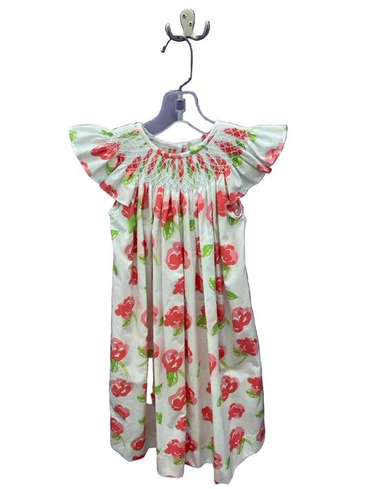 Zuccini (A) White Pink Youth Size 6 PartyDress
