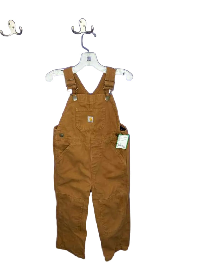 Carhartt (A) Brown Toddler Size 3T OverallPant