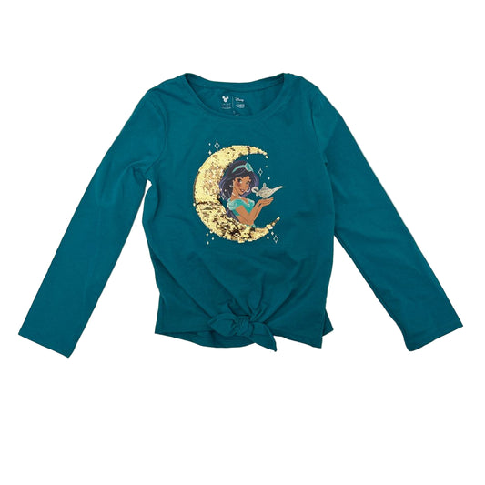 Jumping Beans (D) Teal Aladdin Sequin Toddler Size 5 Long Sleeve Top