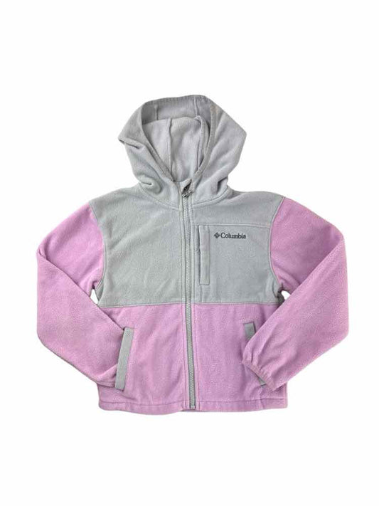 Columbia - Clothing (B) Purple Gray Youth Size 8 Jacket Fleece