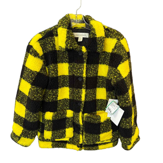 Treasure & Bond Black Yellow Youth Size 10 Jacket Fleece