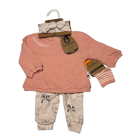 Outfit Rabbit + Bear Size 0-3M NWT